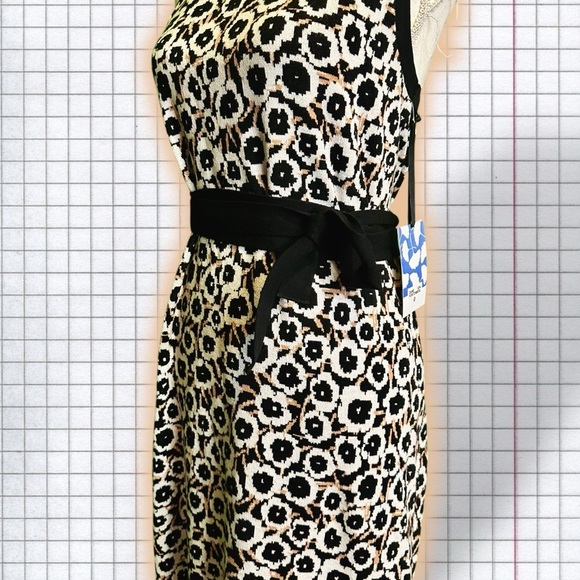 NWT Diane von Furstenberg for Target ‘Halter Tie-Neck Neutral Poppy Dress’ Sz L - Picture 16 of 16